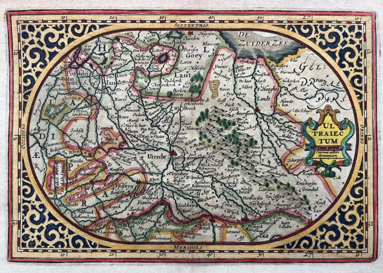  Utrecht, map, province, provincie utrecht, ultraiecum, ultrajectum, goos, old map, antique map, kaart, antiek, oude kaart, soest, amersfoort, naarden,huizen, hilversum, vianen, baarn, blaricum, zuiderzee, spakenburg