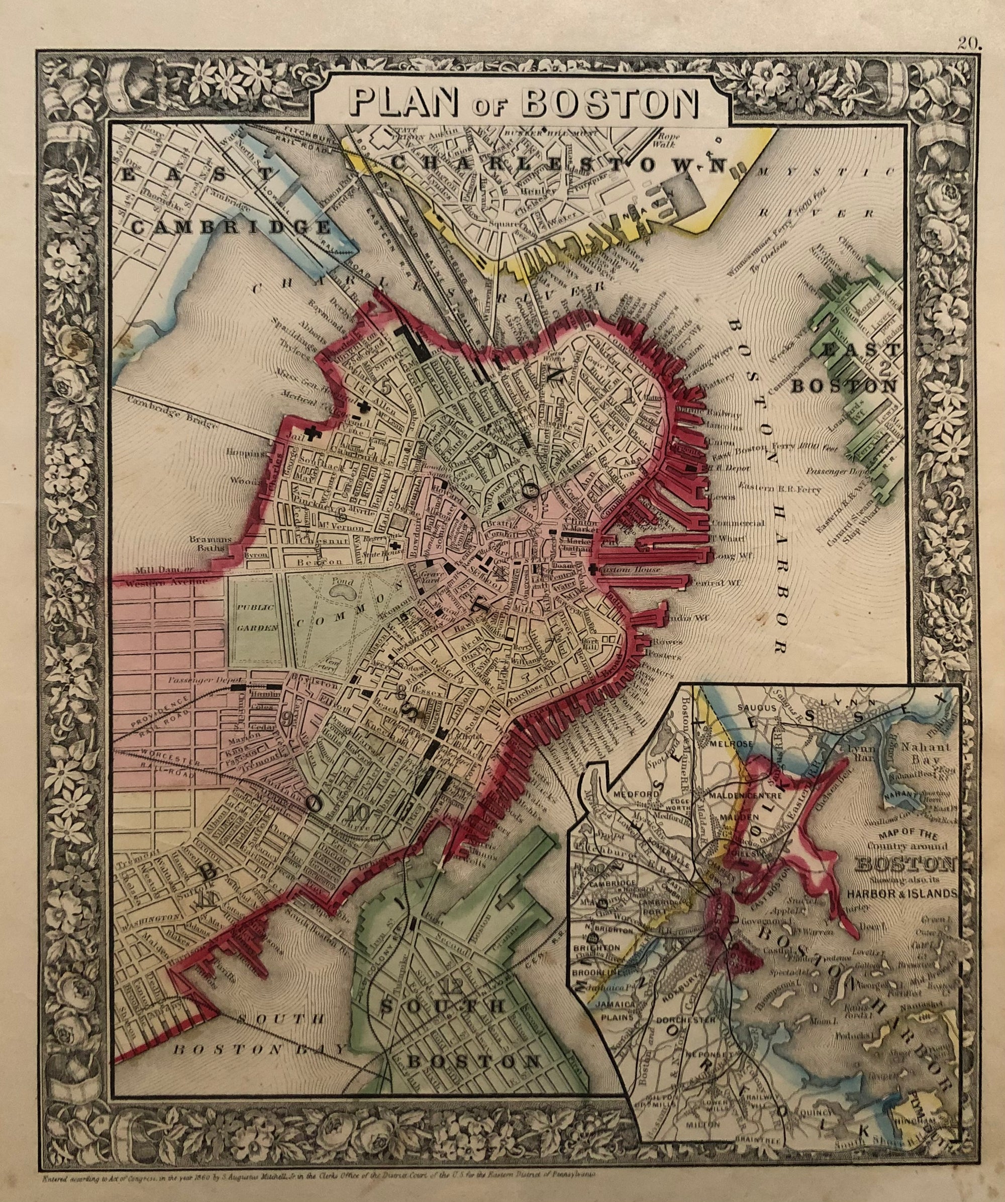 Kaart van Boston